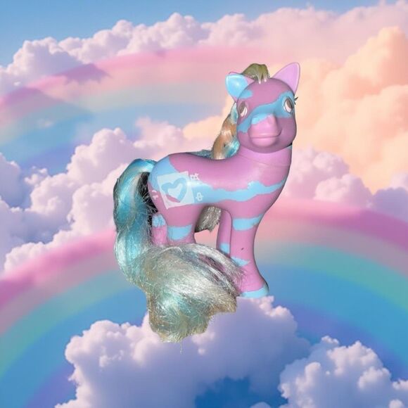 Vintage 1992 Hasbro My Little Pony G1 MLP Color Swirl Pony Starswirl B21 - Picture 1 of 7